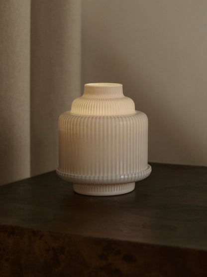White Pyramid candle holder - For classic candles