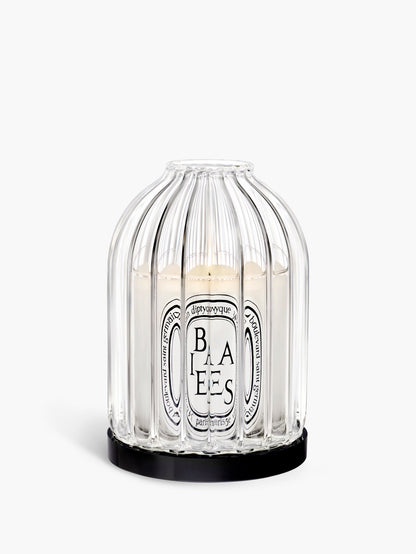 Ribbed candle holder - For small candles
