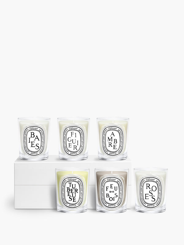 Set of 6 classic candles - To compose