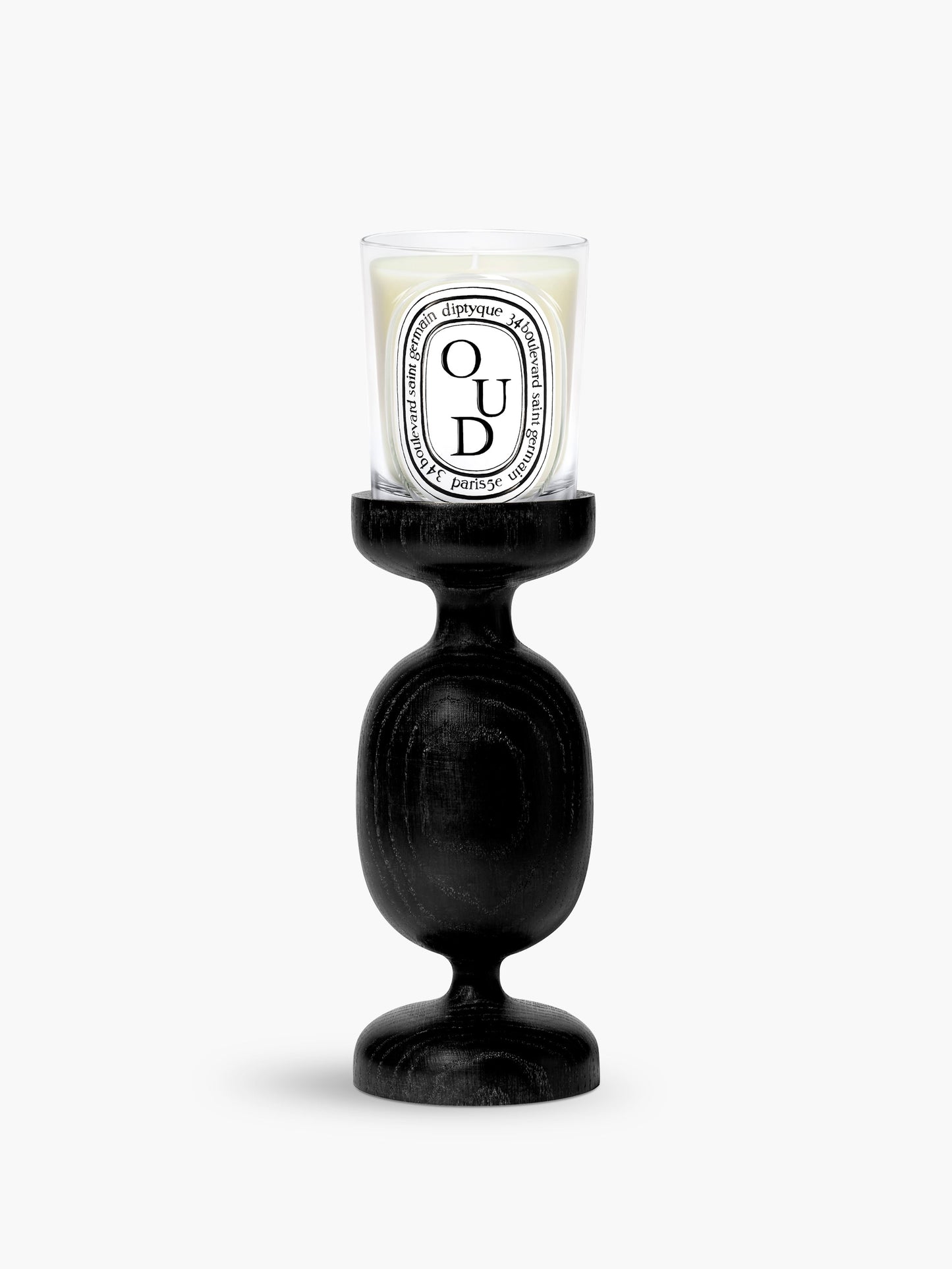 Black Column candle holder - For classic candles